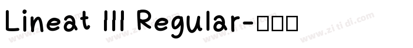 Lineat III Regular字体转换